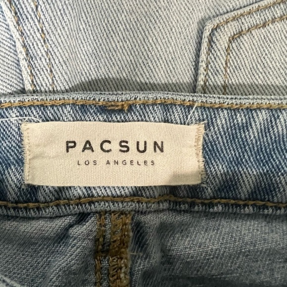 Pacsun High Rise Distressed Denim Jean Shorts - Picture 5 of 7